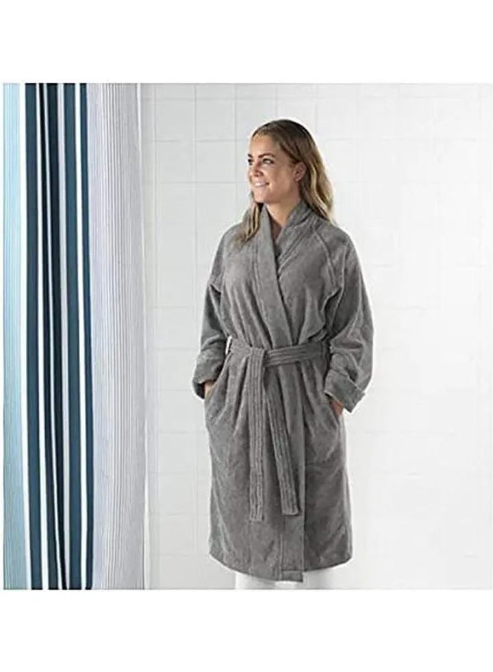 Cotton Bath Robe Grey