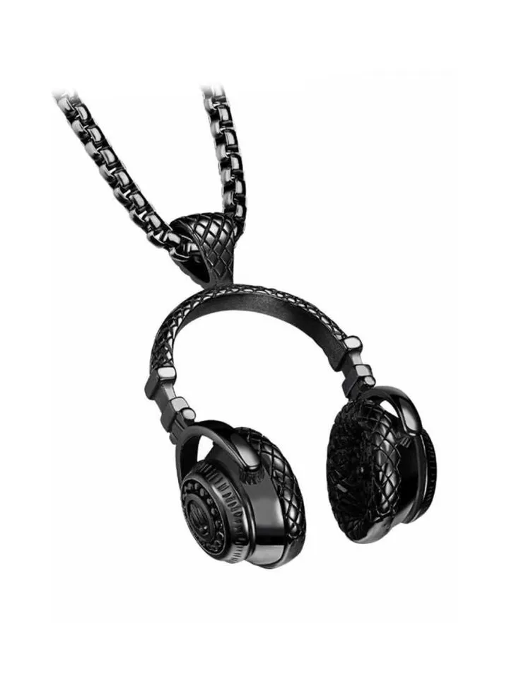 Headphones Design Necklace Pendant