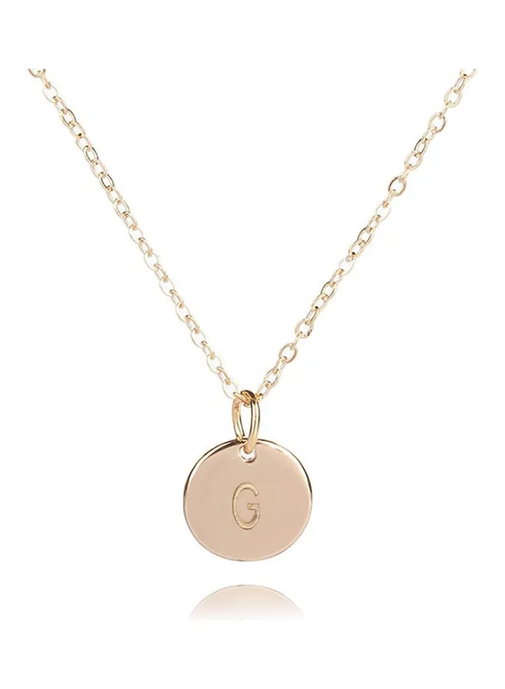 G Letter Pendant Necklace