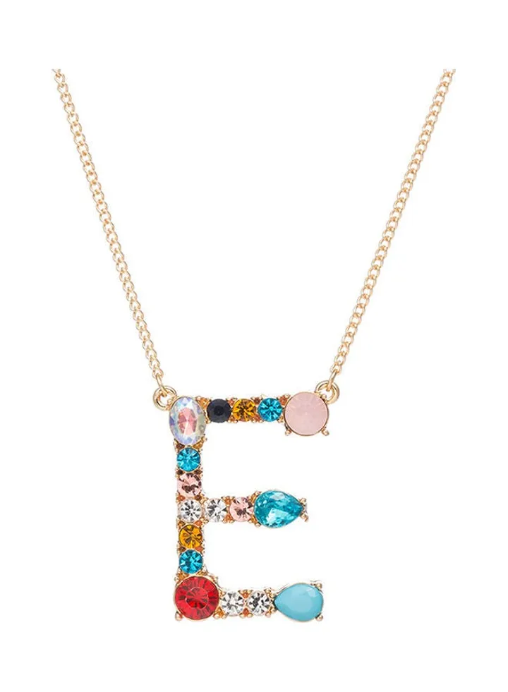 E Letter Pendant Necklace
