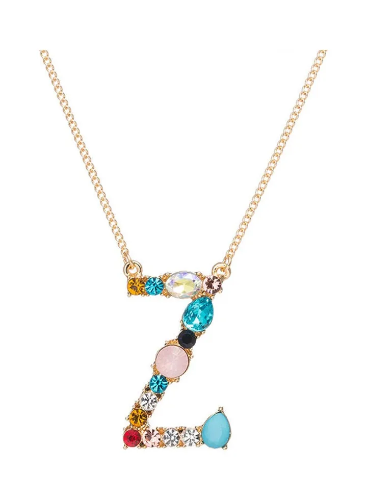 Z Letter Pendant Necklace