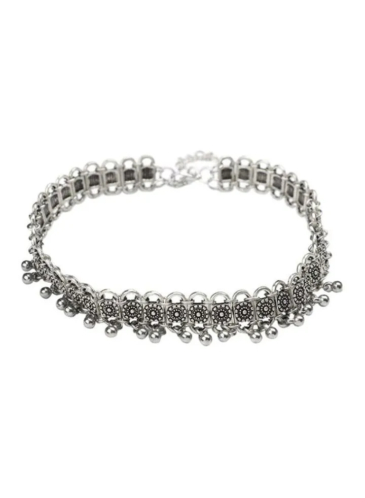 Alloy Tocona Flower Choker Necklace