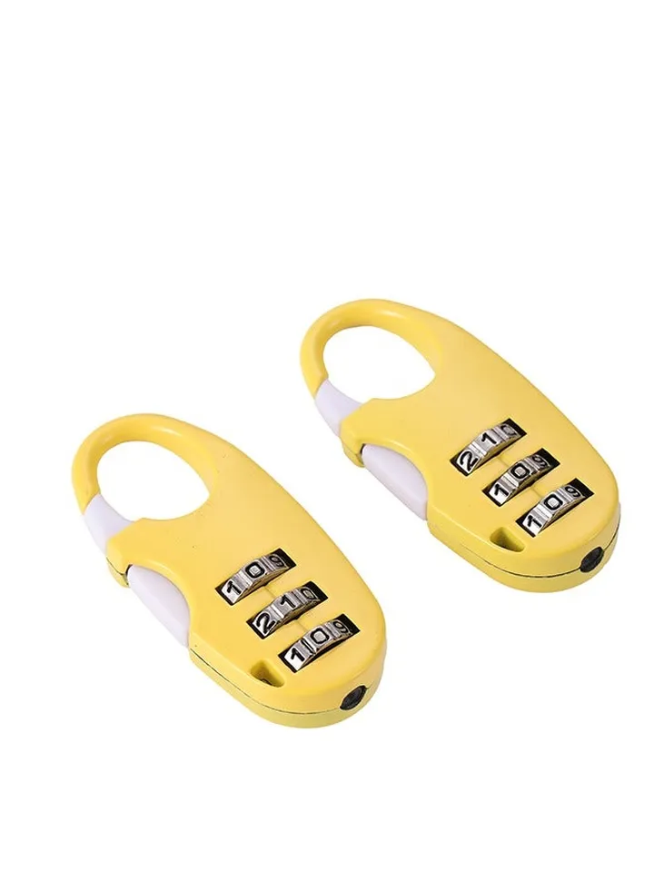 2-Piece Travel Lock - Yellow