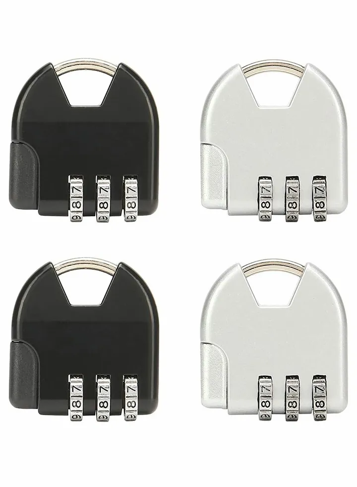 Luggage Locks, 4 Pcs Password Travel Lock