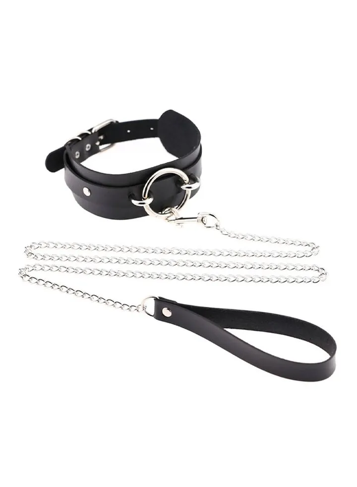 Leather Adjustable Necklace Neckband Collar Choker