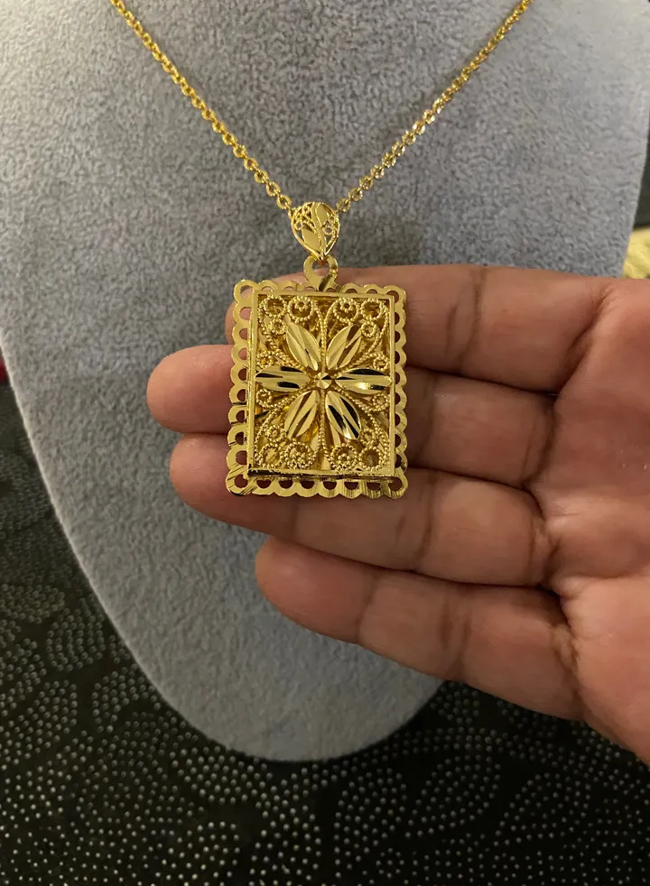 21k Gold Plated Necklace For Women