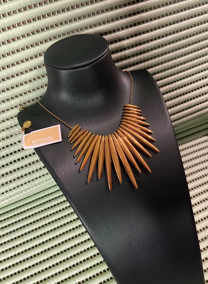 100% Original Micheal Kors Gold Tone Necklace For Women