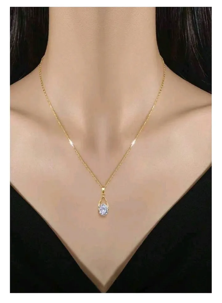 Trendy Stainless Steel Gold Plated Necklace For Women