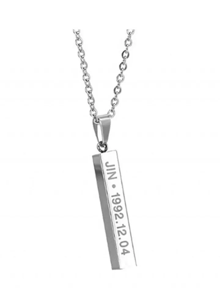 Titanium Steel Necklace JIN- BTS KPOP Pendant 48 Centimeter
