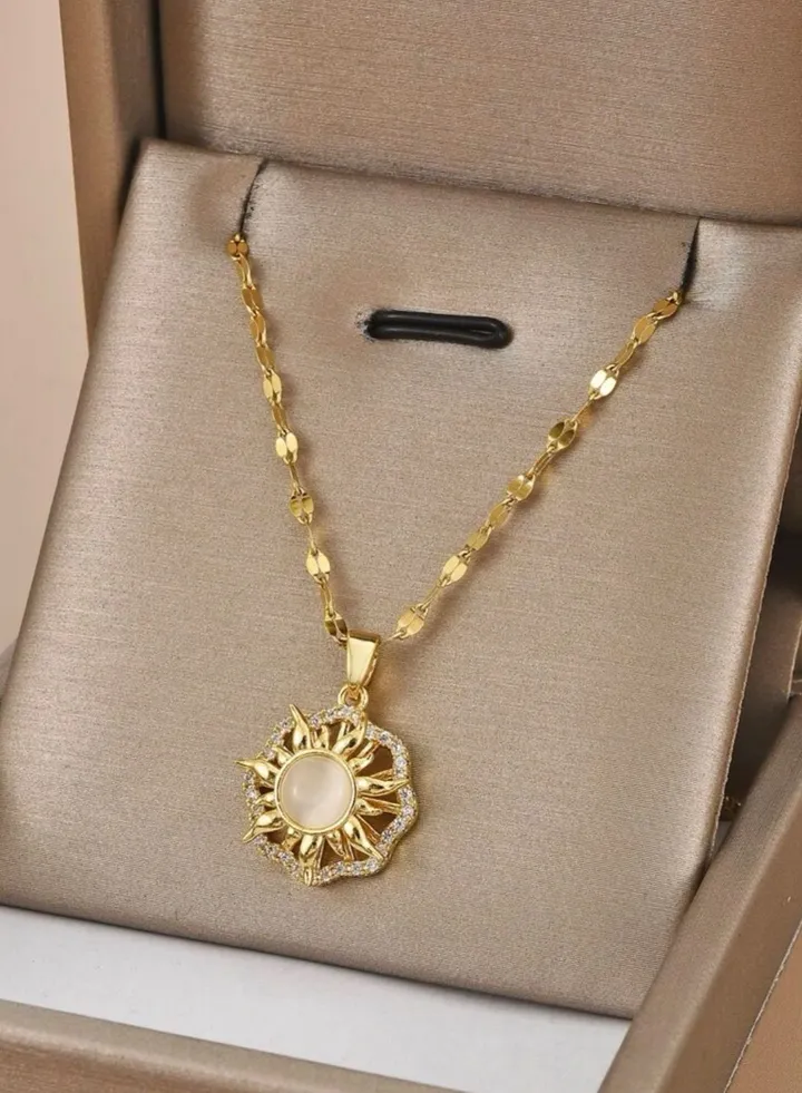 18k Gold Plated Cubic Zircon Necklace