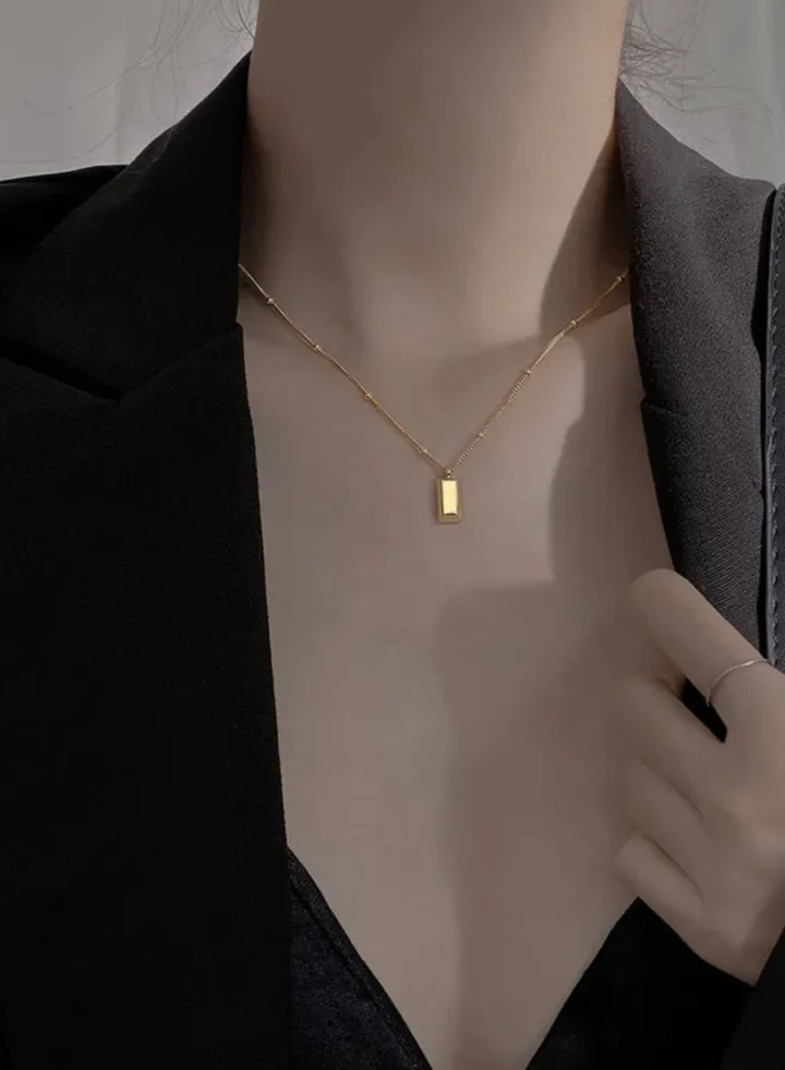 18k Gold Plated Stainless Steel Necklace For Women