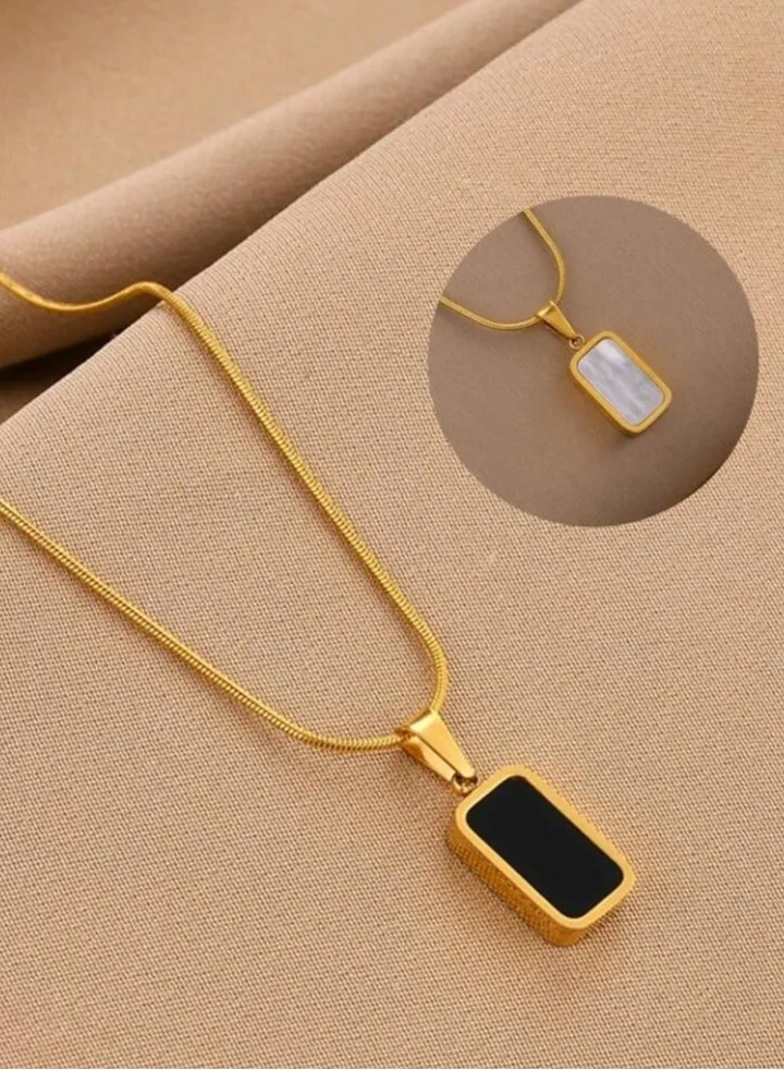 Trendy Stainless Steel Gold Plated Necklace For Women