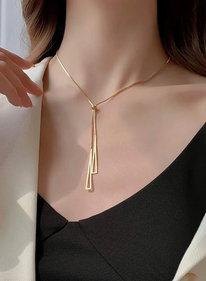 18k Gold Plated Stainless Steel Choker Necklace For Women