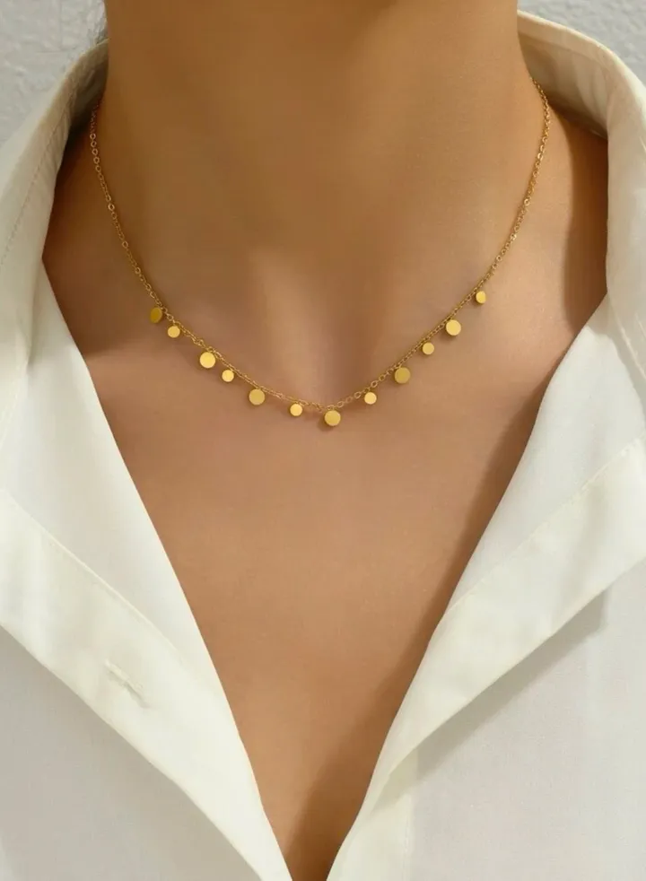Amazing & Elegant Stainless Steel Gold Plated Necklace For Women