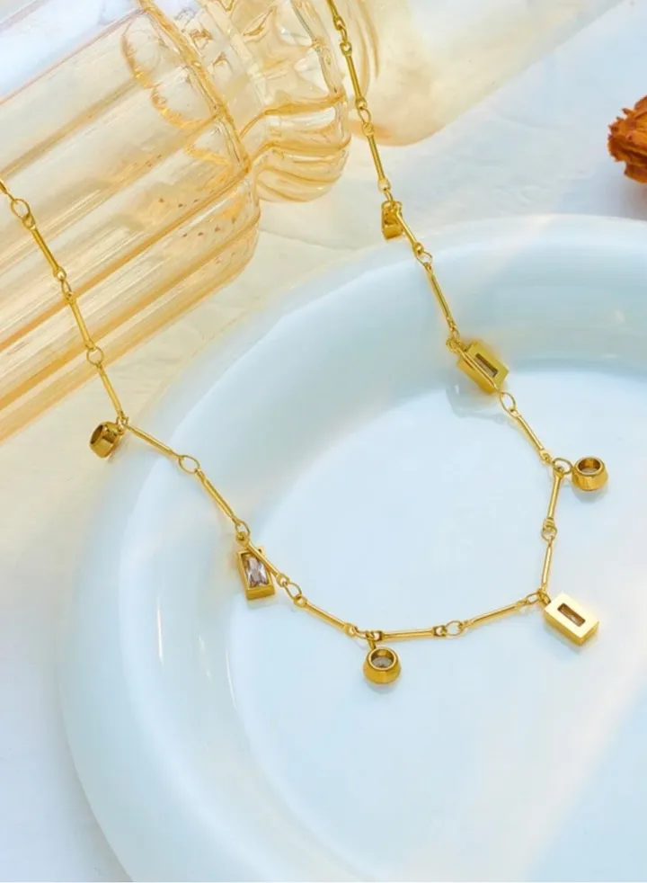 Trendy Stainless Steel Gold Plated Necklace For Women