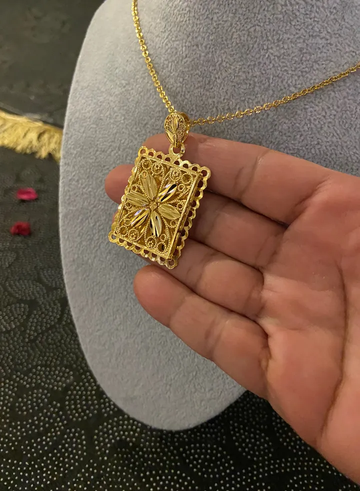 21k Gold Plated Necklace For Women