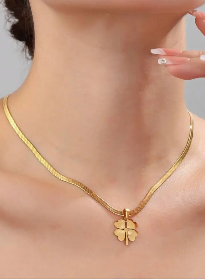 Amazing & Elegant Stainless Steel Gold Plated Necklace For Women