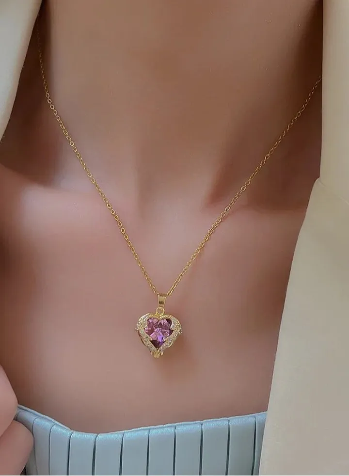 Trendy Stainless Steel Gold Plated Necklace For Women