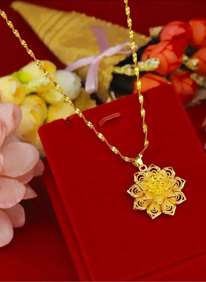 18k Gold Plated Necklace For Women