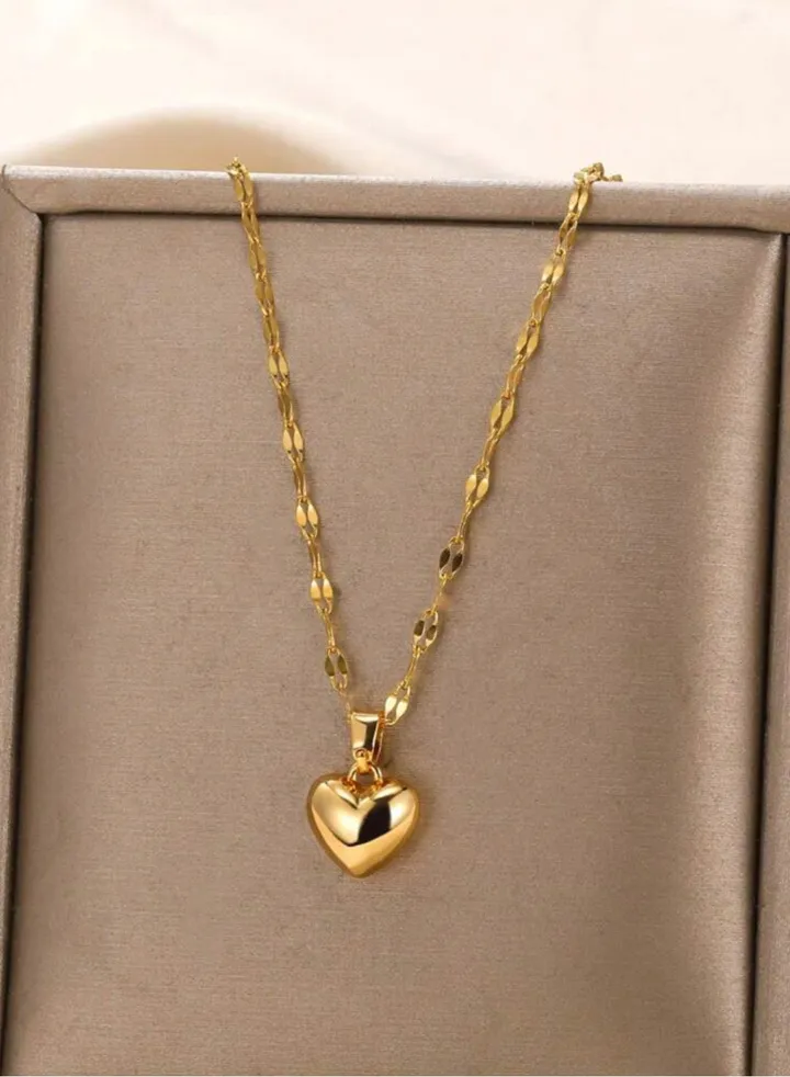 Elegant Stainless Steel Gold Plated Necklace For Women