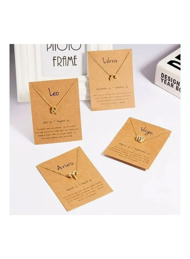 Taurus Symbol Pendant Necklace