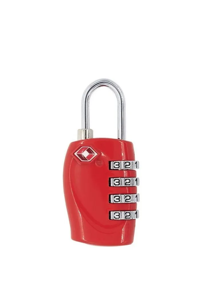 Four-Digit Code Luggage Lock red/Silver