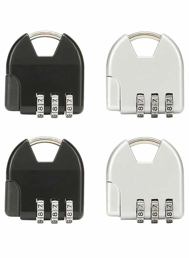 Luggage Locks, 4 Pcs Password Travel Lock