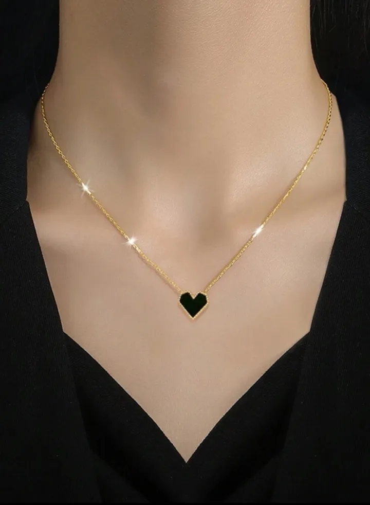 Elegant Stainless Steel Gold Plated Necklace For Women