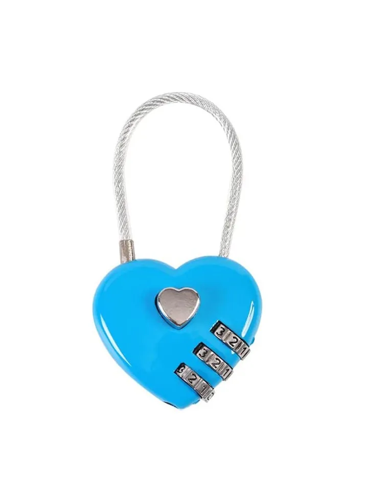 Heart Shaped Password Lock, Modern Stainless Steel Password Padlock For Household