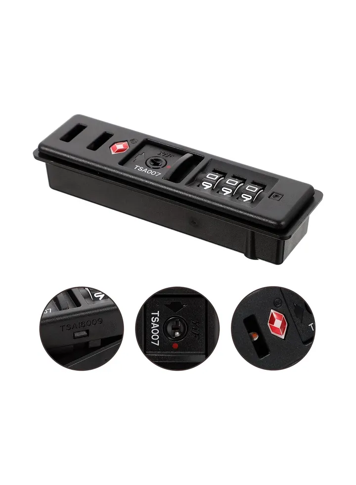 Code Combination Lock for Luggage, TSA-Approved Luggage Lock Portable Code Lock Anti-Theft Suitcase Lock Built-In Sunk Lock Durable Travel Lock Luggage Safety Equipment Travel Lock for Suitcase