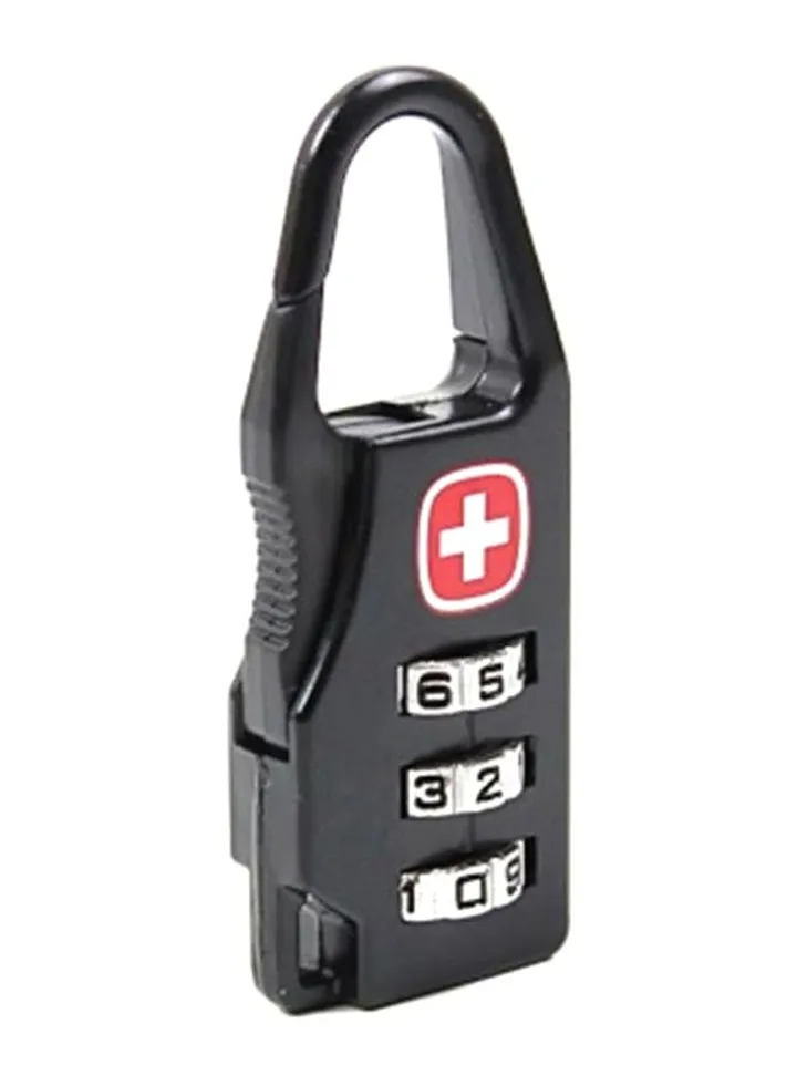 3-Digit Combination Password Luggage Lock Black