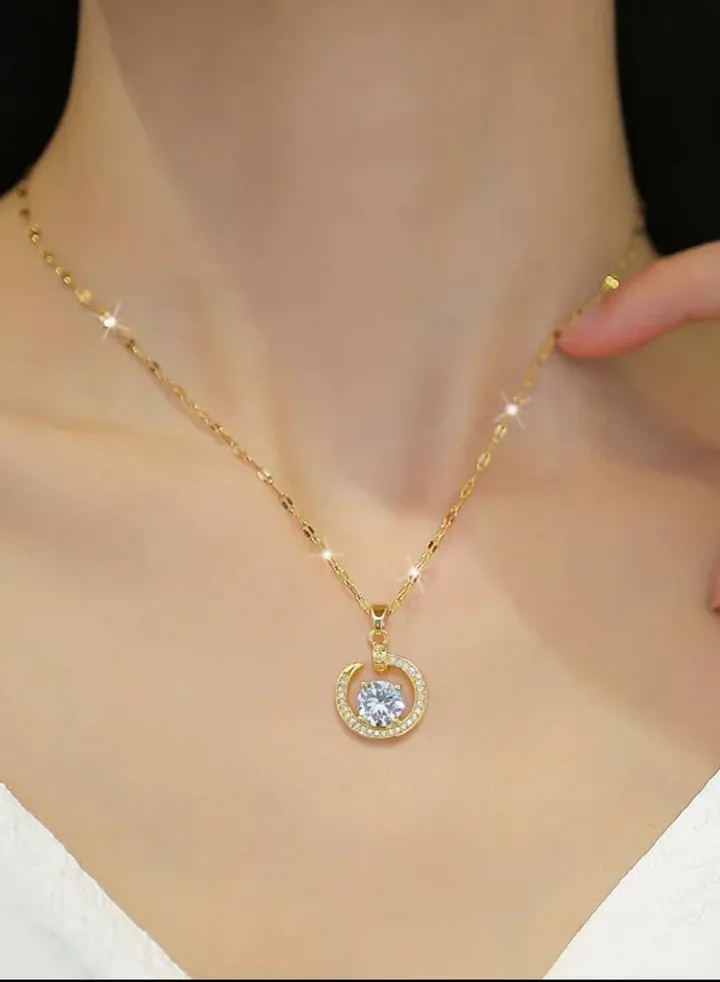 Stainless Steel Gold Plated Necklace For Women