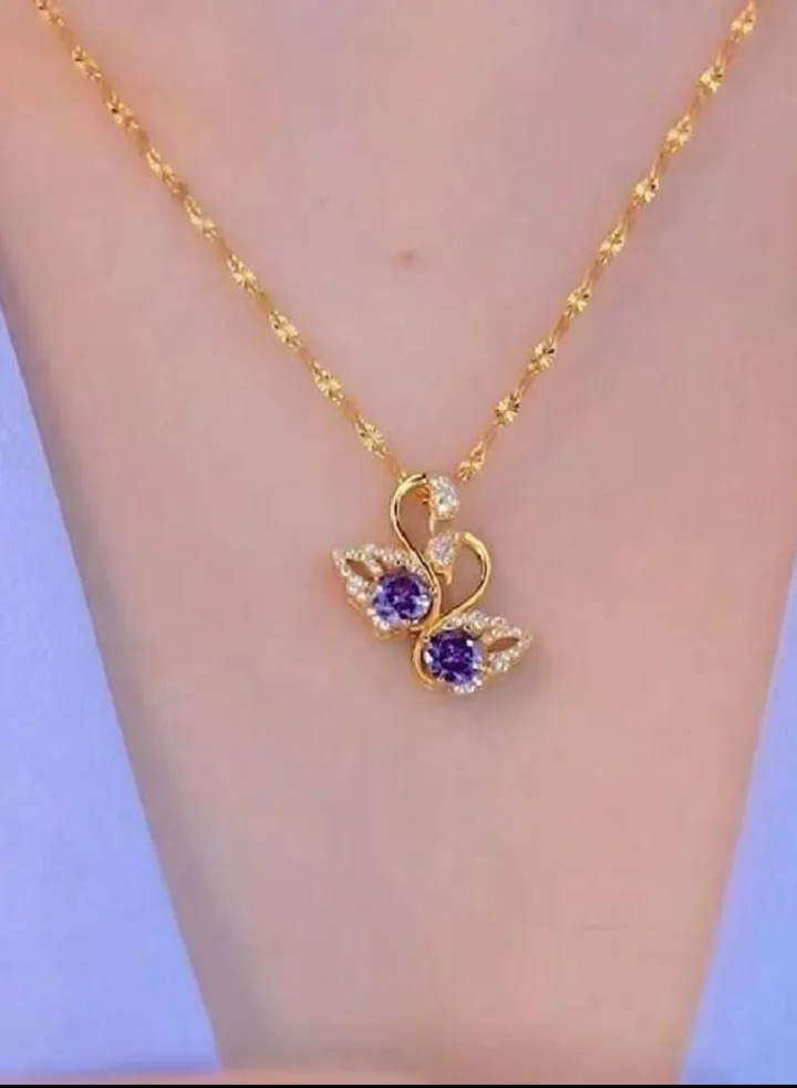 Stainless Steel Gold Plated Necklace For Women