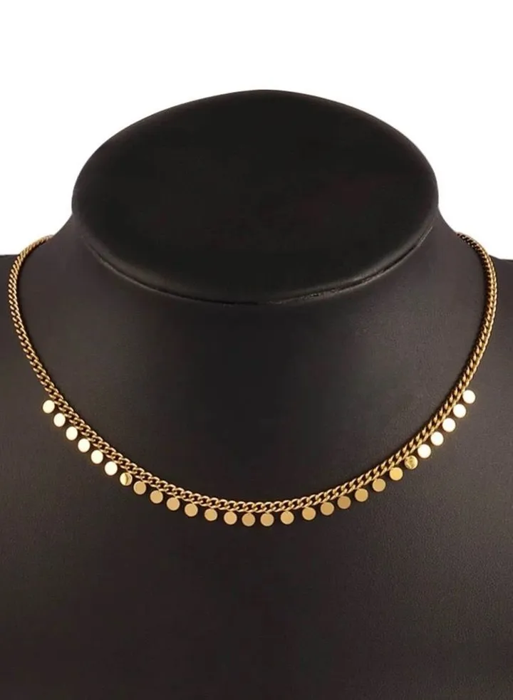 18k Gold Plated Stainless Steel Necklace