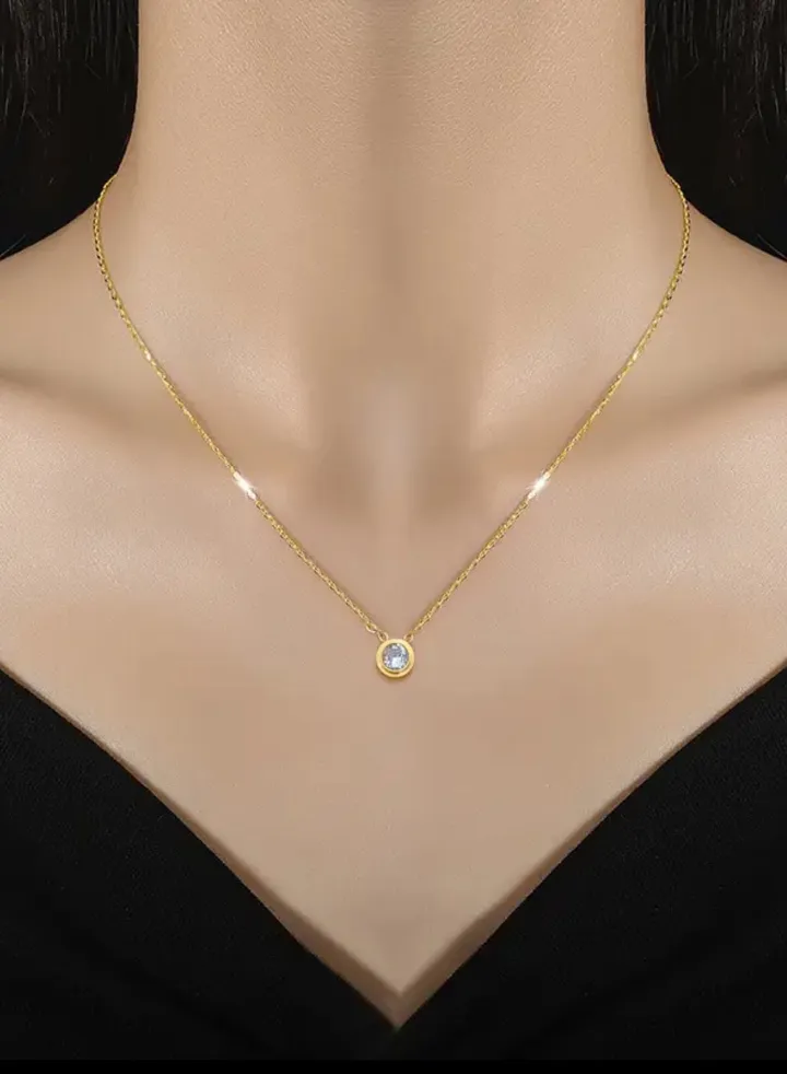 Stainless Steel Gold Plated Necklace For Women