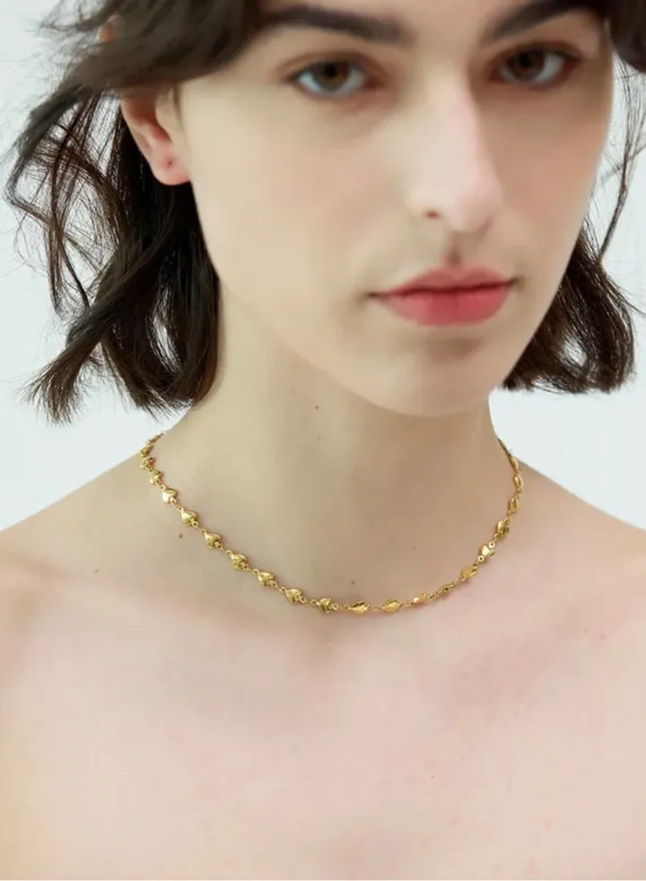 Elegant 18k Gold Plated Choker / Necklace For Women
