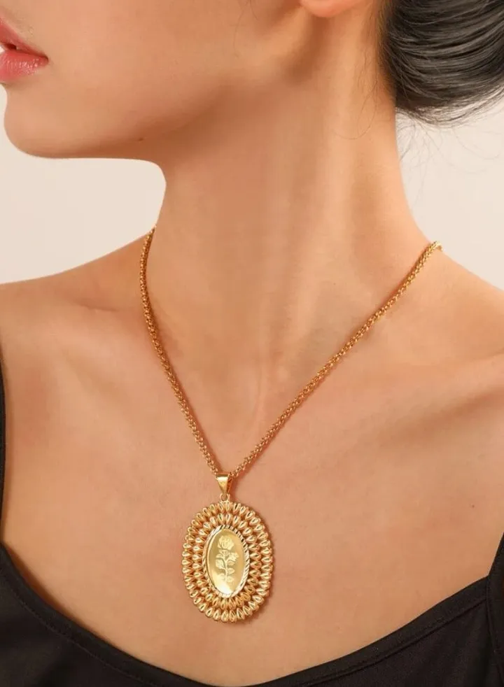 24k Gold Plated Necklace For Women