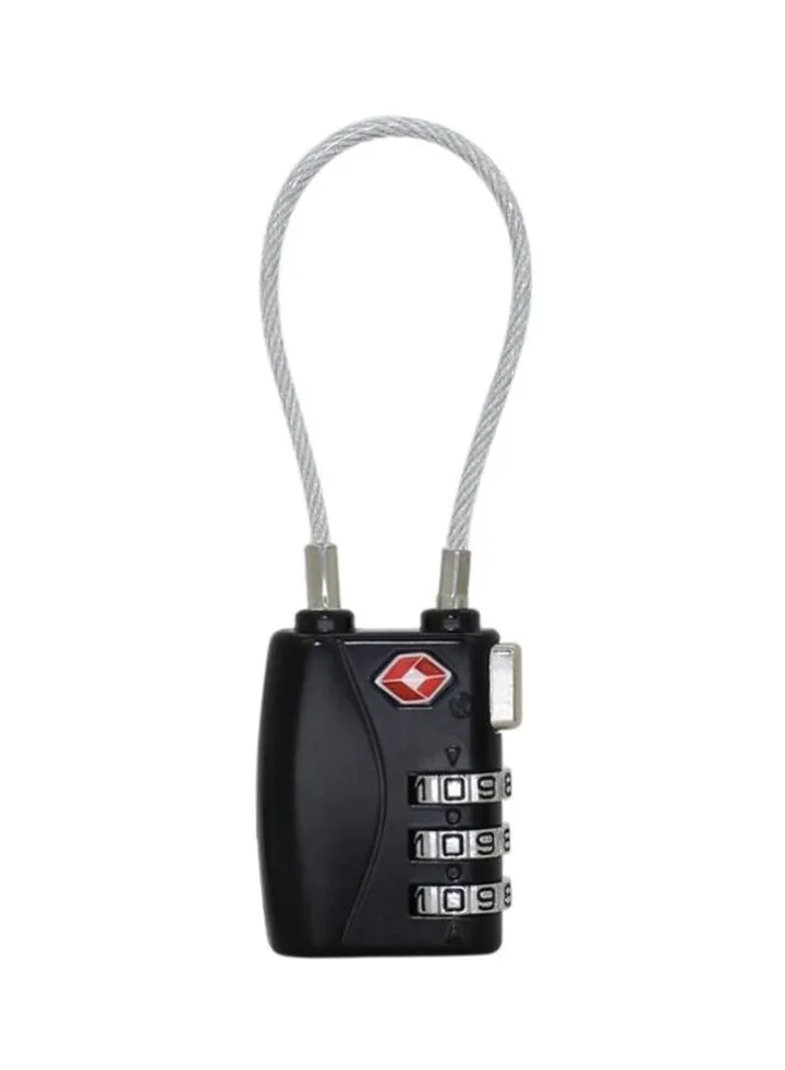 3-Digit Travel Luggage Combination Lock Black/Silver