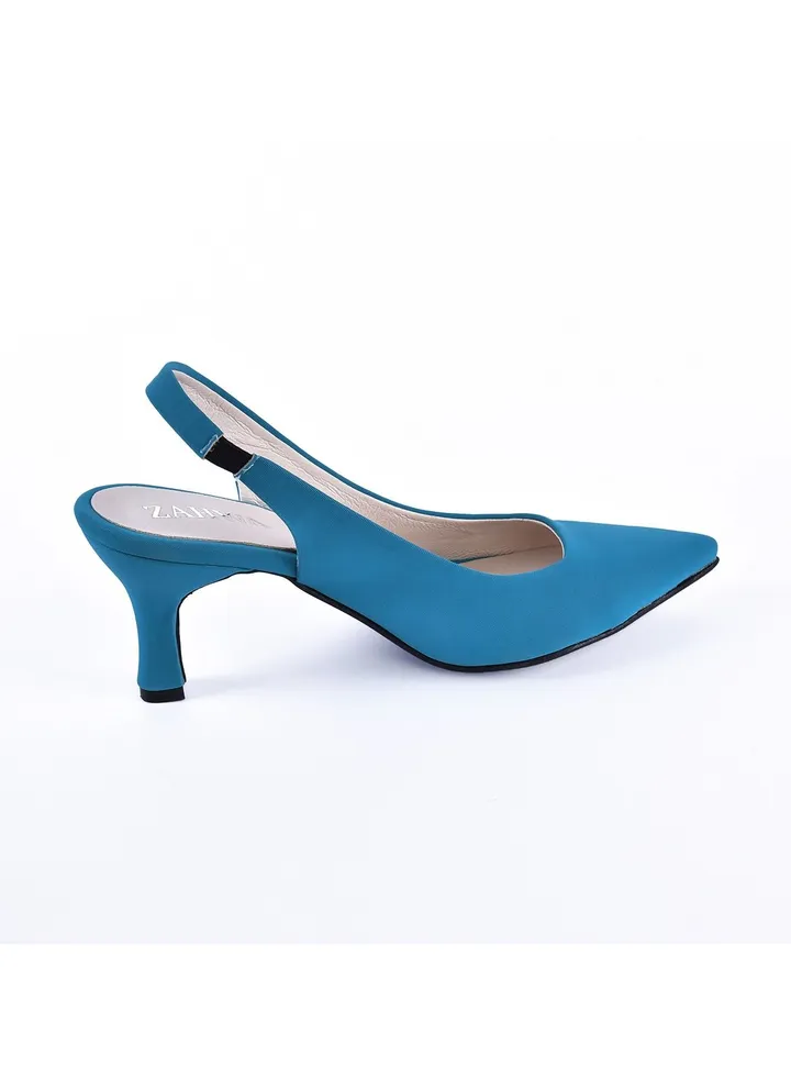 Heeled Sandal Snake Print Texture