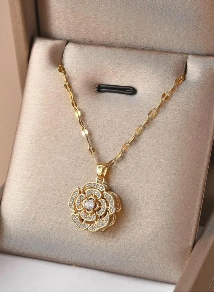 18k Gold Plated Cubic Zircon Necklace