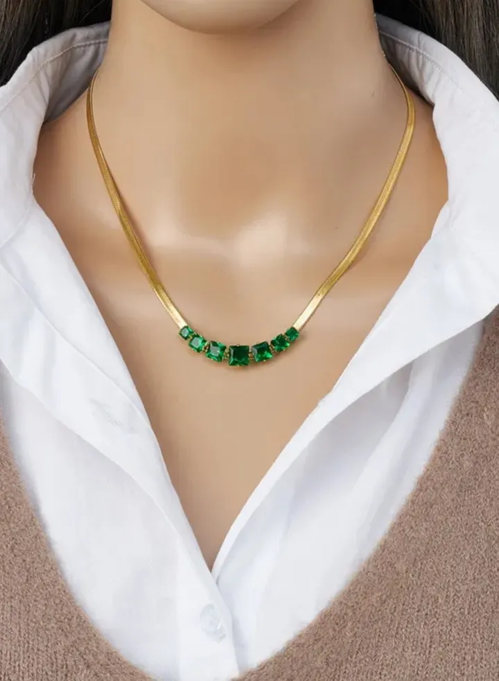 Trendy Stainless Steel Gold Plated Necklace For Women