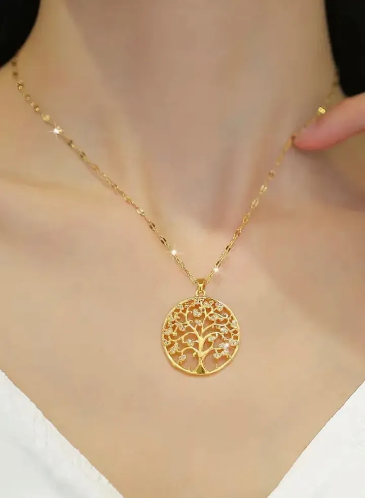 Elegant 18k Gold Plated Necklace For Women