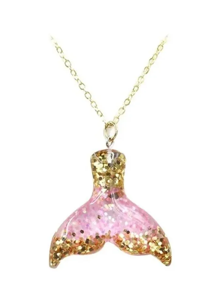 Mermaid Necklace Pink Mermaid Tail Necklace For Women