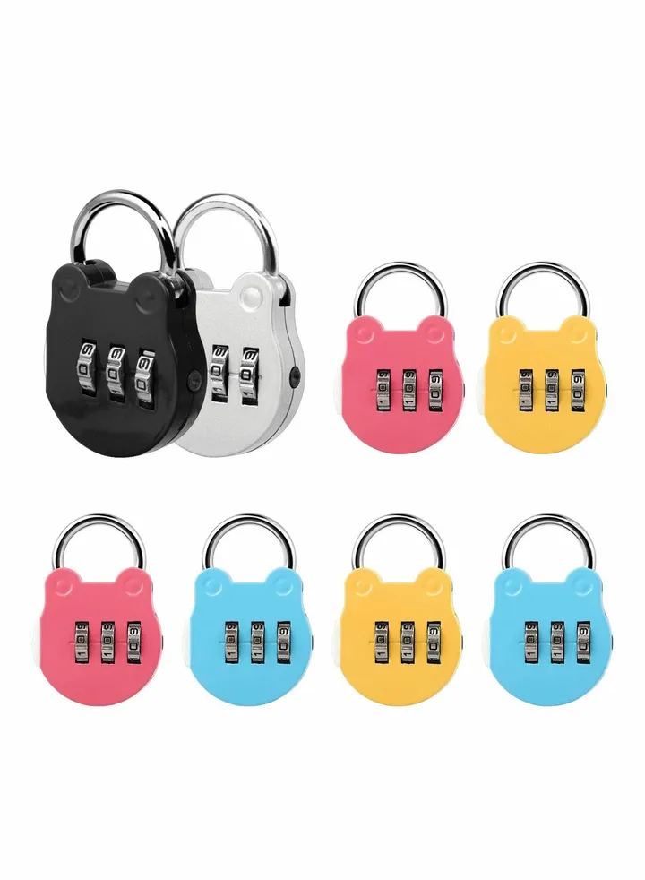 Luggage Locks, 8 Pcs Travel Suitcase Locks, 3 Digit Combination Padlock Codes