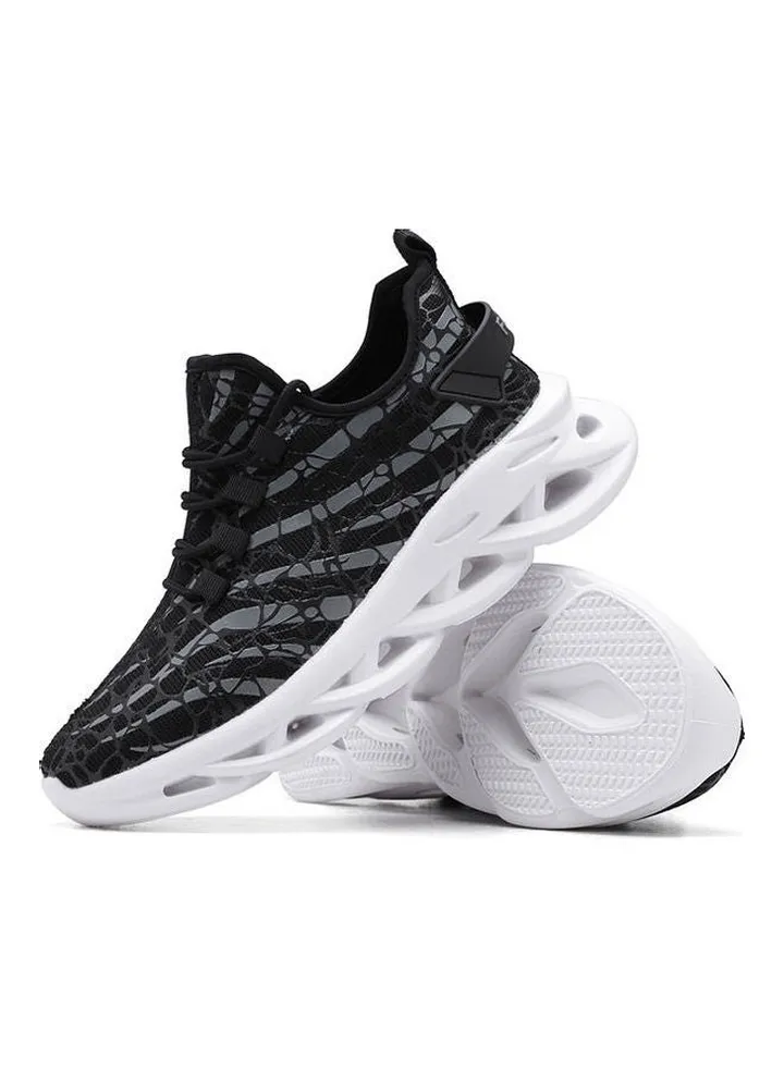 Flying Weaving Running Shoes Black