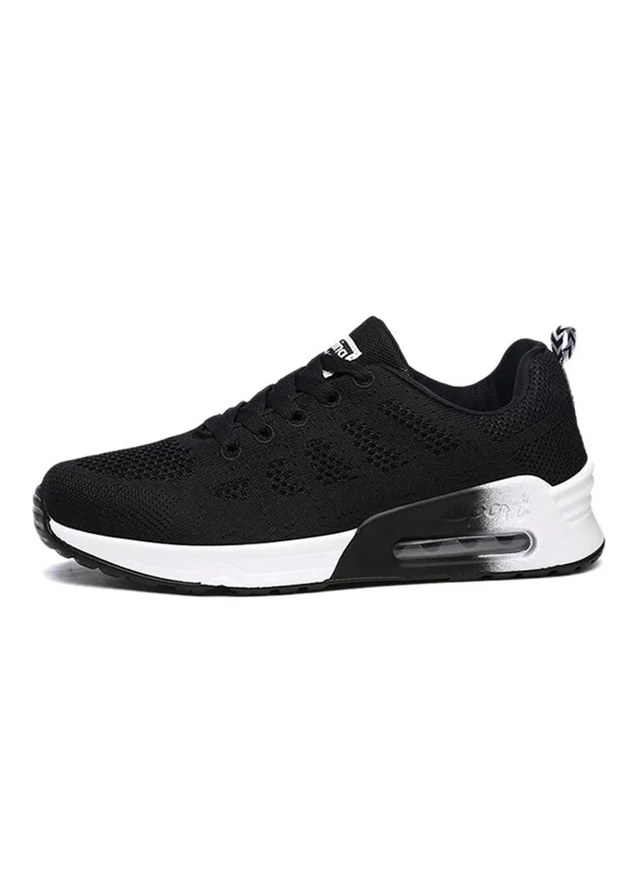 Anti-Slip Lace-Up Running Shoes Black