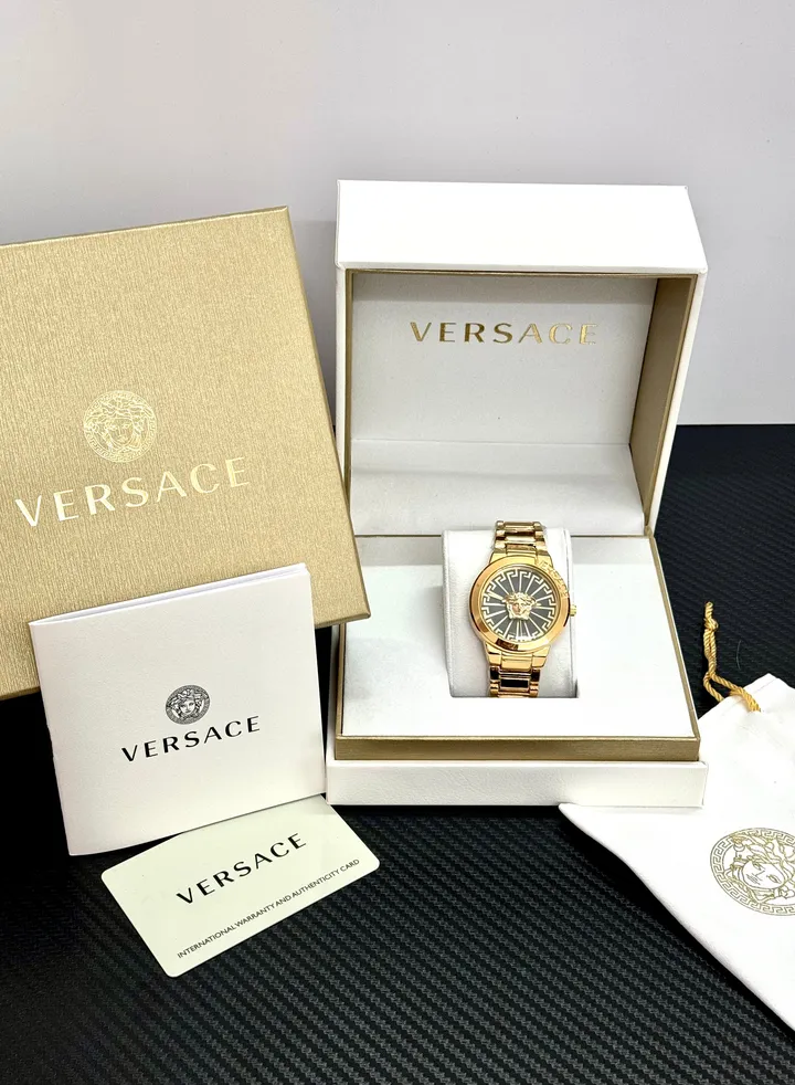Versace Medusa Luxury Watches Men's Gold Atmosphere High-end Men's Watches