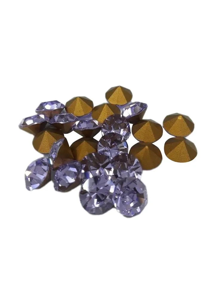 144-Piece Round Chaton Crystal Ss35