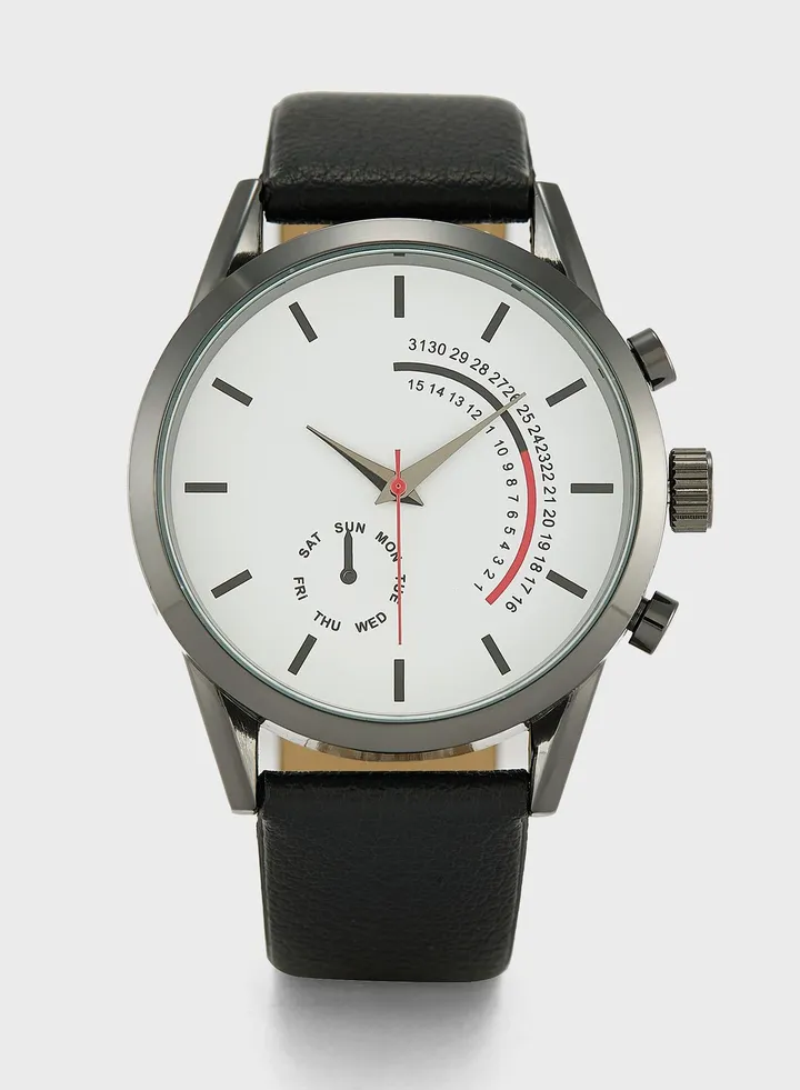 Sporty Dial Analogue Watch