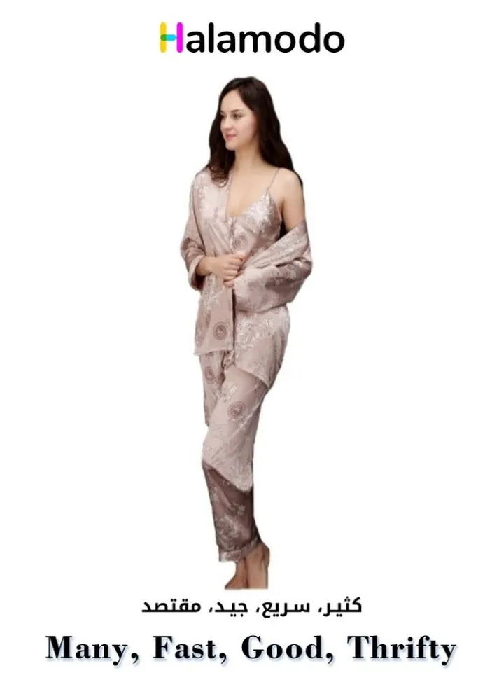 Women's Summer Breathable Silk Pajama Set